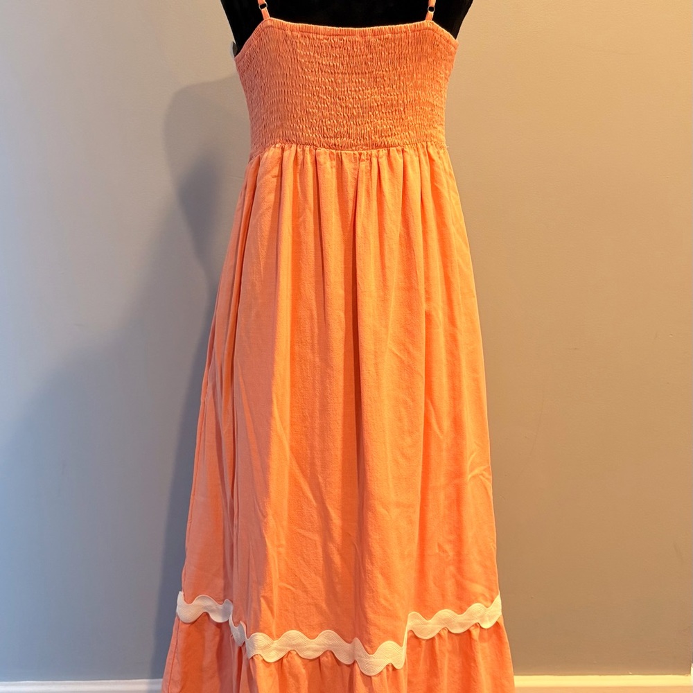A-Line Midi Ruffle Dress - Picture 2 of 3